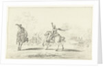 Cavalry battle by Jean Bernard