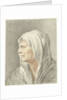 Head of old woman with headscarf by Jean Bernard