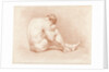 Seated male nude by Jacob Willemz. de Vos