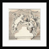 Three floating putti by Jacob de Wit