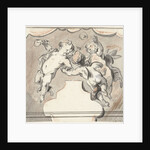 Three floating putti by Jacob de Wit