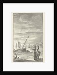 Beach with two ladies by Jacobus Buys