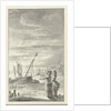 Beach with two ladies by Jacobus Buys