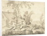 Allegory with children and Agricultural attributes by Johann Heinrich Keller II