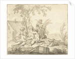 Allegory with children and Agricultural attributes by Johann Heinrich Keller II