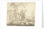 Allegory with children and Agricultural attributes by Johann Heinrich Keller II