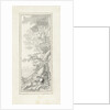 Design for a room decoration: a panel with birds by Abraham Meertens