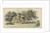 Farm between trees by Cornelis Bernardus Buijs