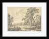 Italian landscape with ruins by Johann Heinrich Müntz