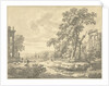 Italian landscape with ruins by Johann Heinrich Müntz