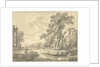 Italian landscape with ruins by Johann Heinrich Müntz