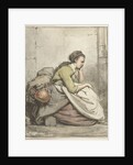 Seated Woman with a copper kettle by Abraham van Strij I