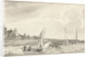 Boats at a dike by Tako Hajo Jelgersma