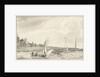 Boats at a dike by Tako Hajo Jelgersma