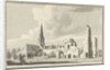 The ruins of the abbey of Rijnsburg The Netherlands by Gerrit Toorenburgh