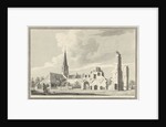 The ruins of the abbey of Rijnsburg The Netherlands by Gerrit Toorenburgh