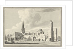 The ruins of the abbey of Rijnsburg The Netherlands by Gerrit Toorenburgh