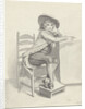 Boy sitting on a chair by Taco Scheltema I