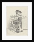 Boy sitting on a chair by Taco Scheltema I