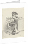 Boy sitting on a chair by Taco Scheltema I