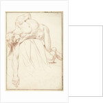 Study of male nude by Louis Fabritius Dubourg