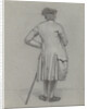 Standing man seen from the back by Jordanus Hoorn
