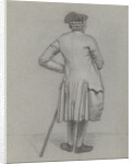 Standing man seen from the back by Jordanus Hoorn