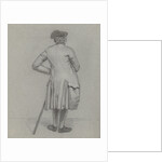 Standing man seen from the back by Jordanus Hoorn