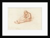 Sitting boy with arms under head by Abraham Johannes Ruytenschildt