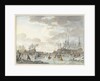 Frost Fair on a Frozen River with Ships by Hendrik Kobell