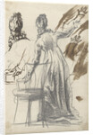 Studies of a standing woman by Simon Andreas Krausz