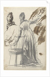 Studies of a standing woman by Simon Andreas Krausz