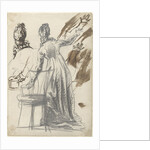 Studies of a standing woman by Simon Andreas Krausz