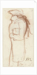 Caricature of standing man by Simon Andreas Krausz