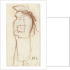 Caricature of standing man by Simon Andreas Krausz