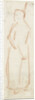 Sketch of a standing figure by Simon Andreas Krausz