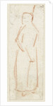 Sketch of a standing figure by Simon Andreas Krausz