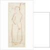 Sketch of a standing figure by Simon Andreas Krausz