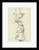 Woman standing with basket on head by Pieter van Loon