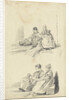 Two studies of a boy and girl with jug by Pieter van Loon