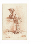 A stone leaning young man by Jordanus Hoorn