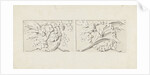 Design for two decorations in rectangular recessed surfaces by Bartholomeus Ziesenis