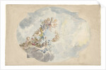 Design for a ceiling painting with putti by Elias van Nijmegen
