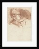 Sleeping man with hat (self portrait?) by Willem van Leen
