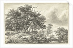 Wooded Landscape with large tree by Jacob Isaacksz. van Ruisdael