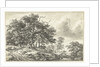 Wooded Landscape with large tree by Jacob Isaacksz. van Ruisdael
