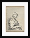 Portrait of a Young Woman with a dog by Franciscus Xaverius Xavery