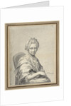 Portrait of a Young Woman with a dog by Franciscus Xaverius Xavery