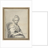 Portrait of a Young Woman with a dog by Franciscus Xaverius Xavery