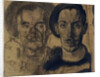 Double portrait of Dick Ket and his father by Dick Ket